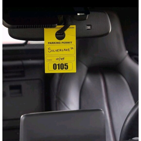 Parking Permit Pass Hang Tag Office Business, Apartment 0414 Total Tags - Picture 2 of 7